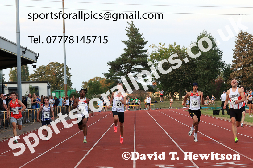 200 metres, 2025 NEGP No 6 Monkton, Wednesday, August 13th.  Photo: David T. Hewitson/Sports for All Pics